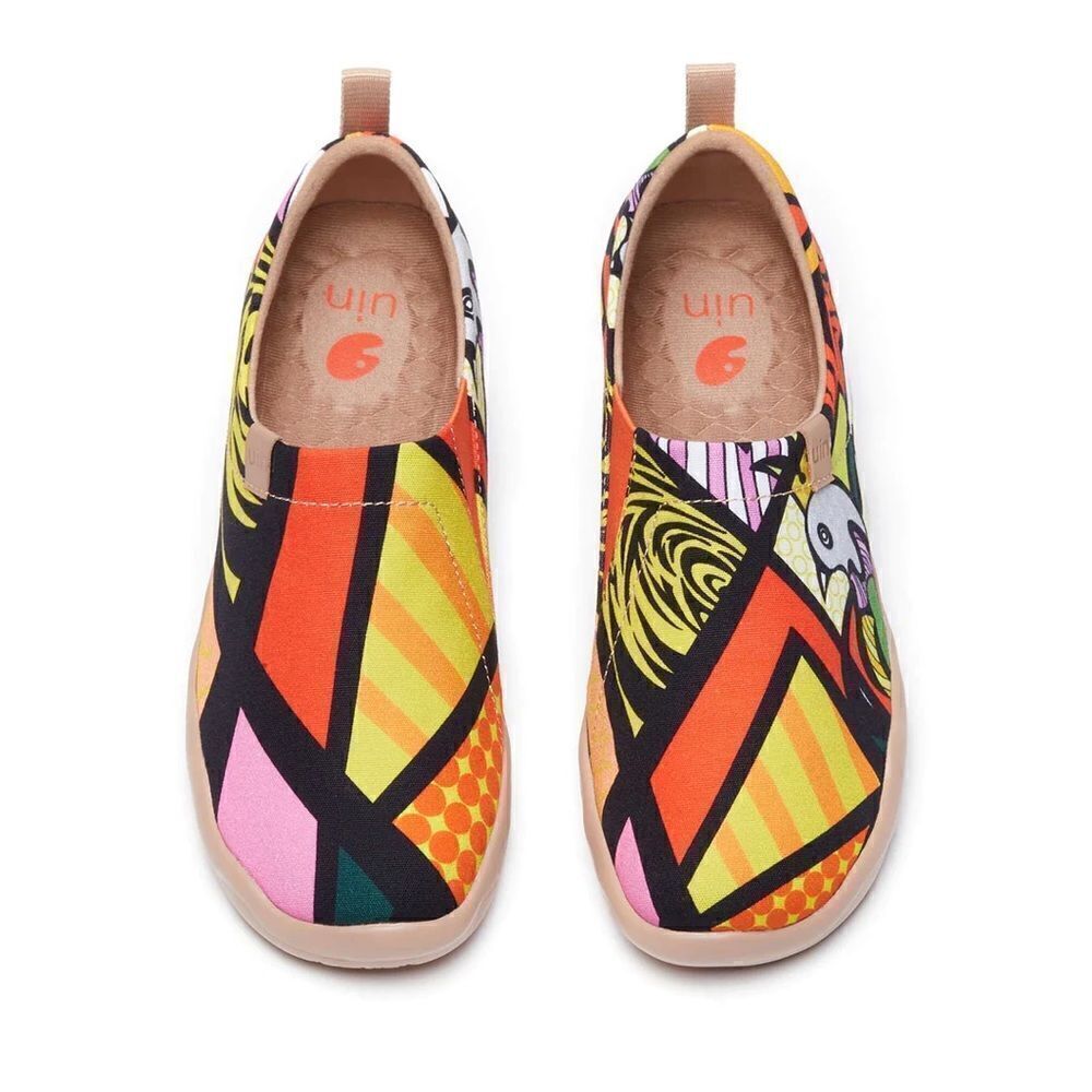 UIN Men's Canvas Slip-On Ladies Travel Shoes (Play Ace Toledo)